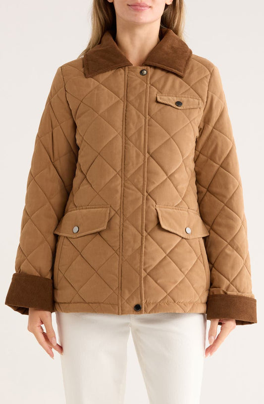 Hunting Diamond Quilted Jacket