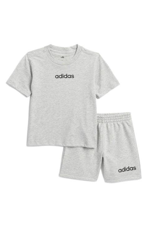 Camiseta y pantalones cortos con el logotipo para niños (niños pequeños)