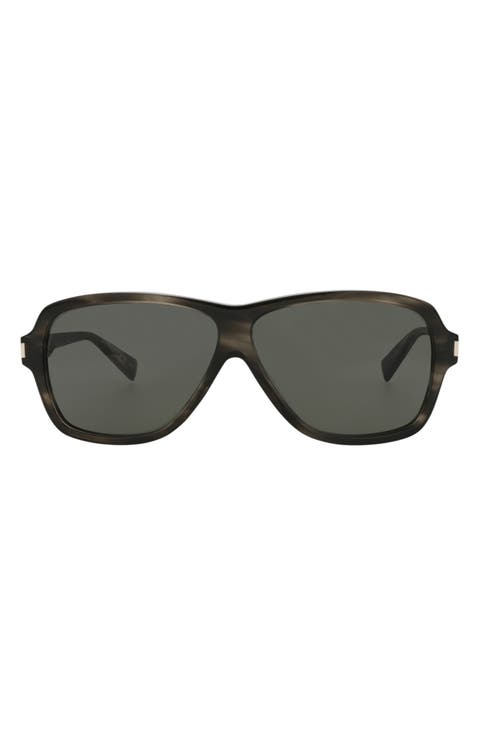 62mm Aviator Sunglasses