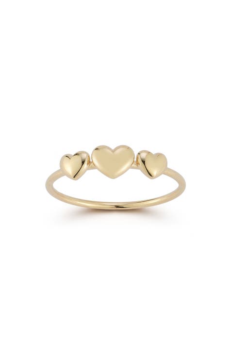 Anillo triple corazón