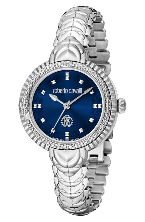 Reloj de pulsera de cuarzo suizo Crystal, 32 mm