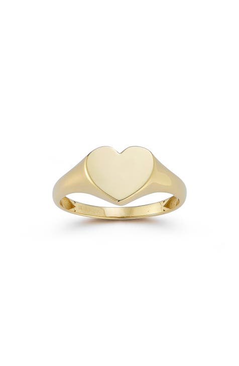 Anillo de sello Corazón