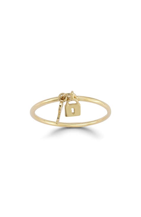 Anillo Encanto Cerradura y Llave