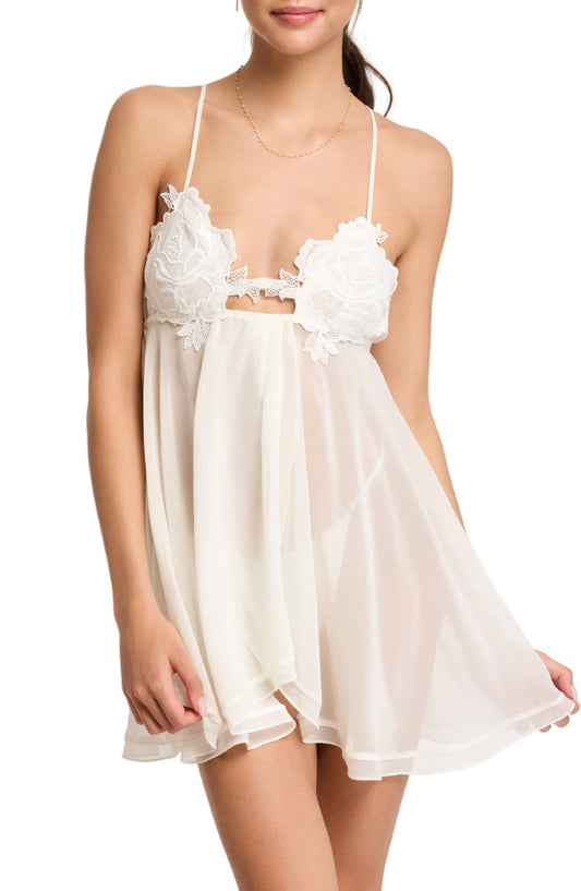 Kiki Sheer Chemise & Thong Set