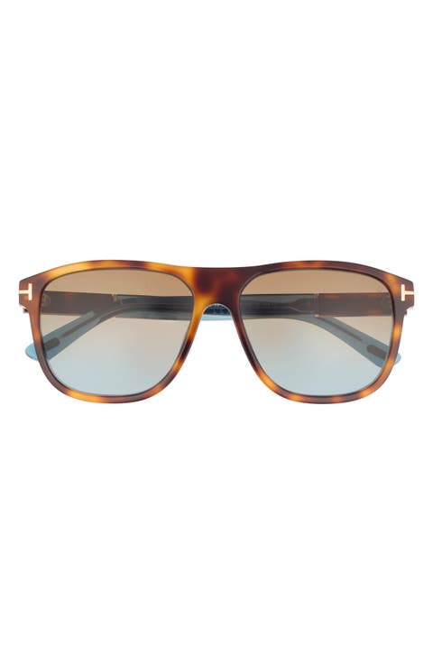 58mm Square Sunglasses