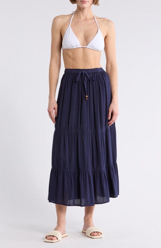Tiered Maxi Cover-Up Skirt