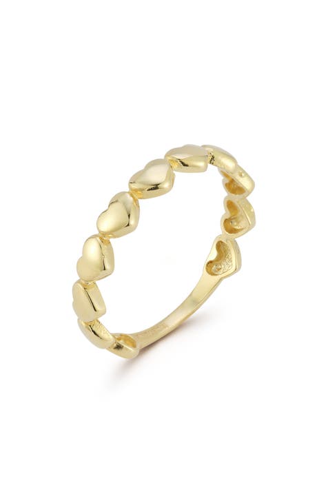 Anillo banda corazón