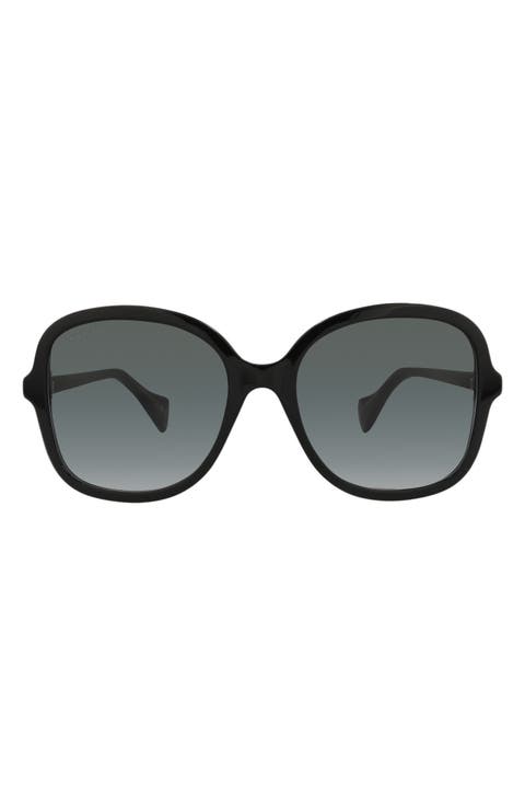 56mm Butterfly Sunglasses