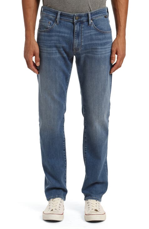 Jeans Marcus Slim Straight Leg (Supermove cepillado medio)