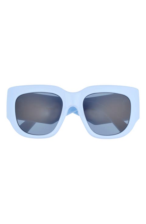 53mm Oversize Cat Eye Sunglasses
