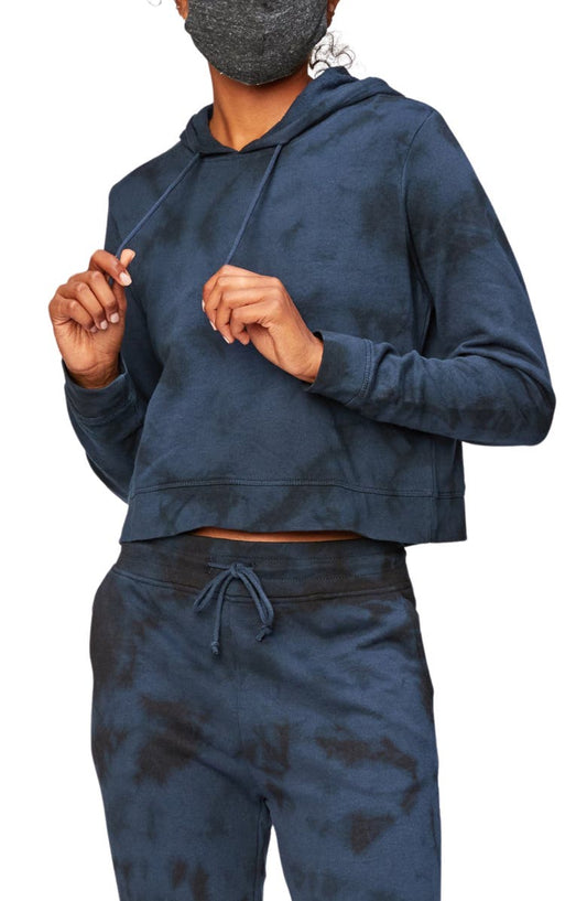 Rory Cloud Wash Cropped Fleece Hoodie