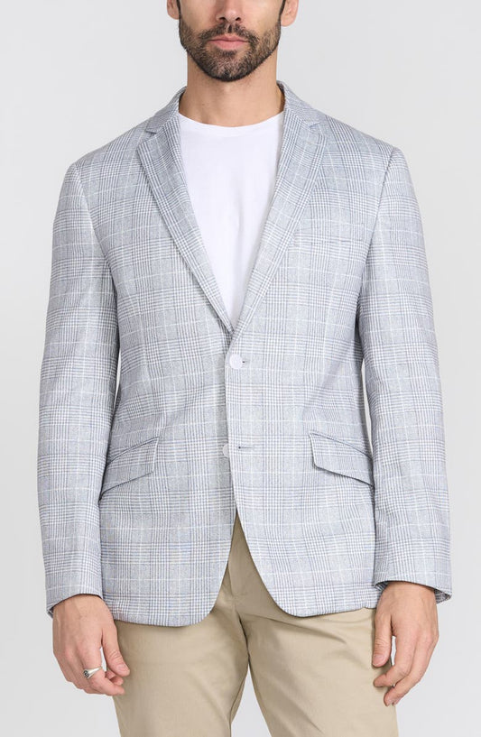 Gray Plaid Blazer