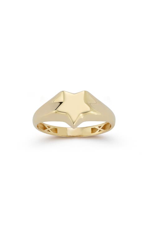 Anillo Signet Estrella