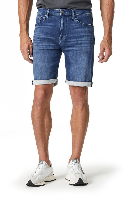 Brian Knit Denim Shorts (Dark Brushed Athletic)
