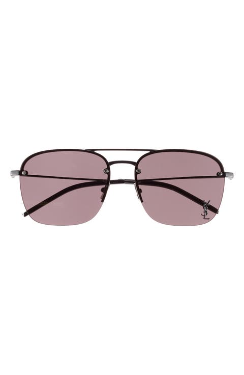 57mm Aviator Sunglasses