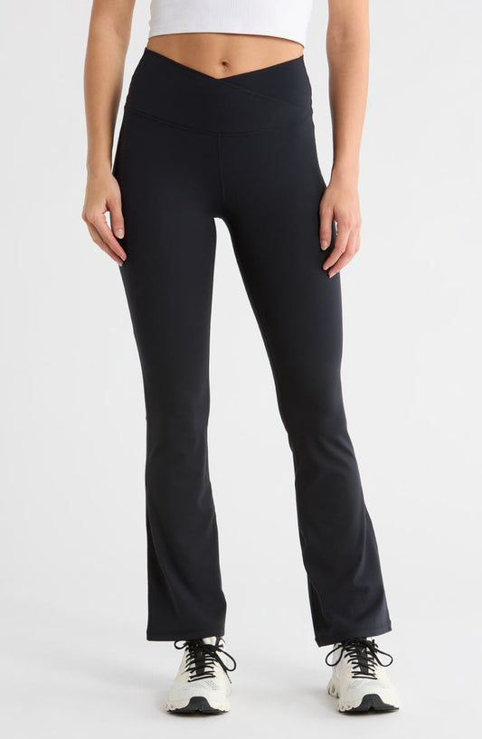 Ultra Lush Madison Crossover Flare Leggings