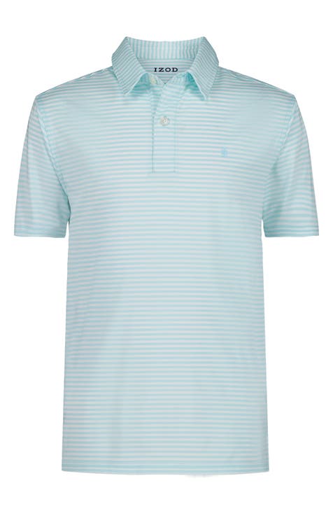 Polo de alto rendimiento Greenie Stripe para niños (niño grande)