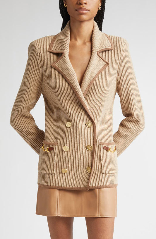 Ranch Double Breasted Knit Blazer