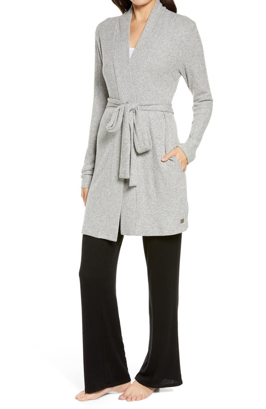 Ulla Brushed Rib Wrap Cardigan