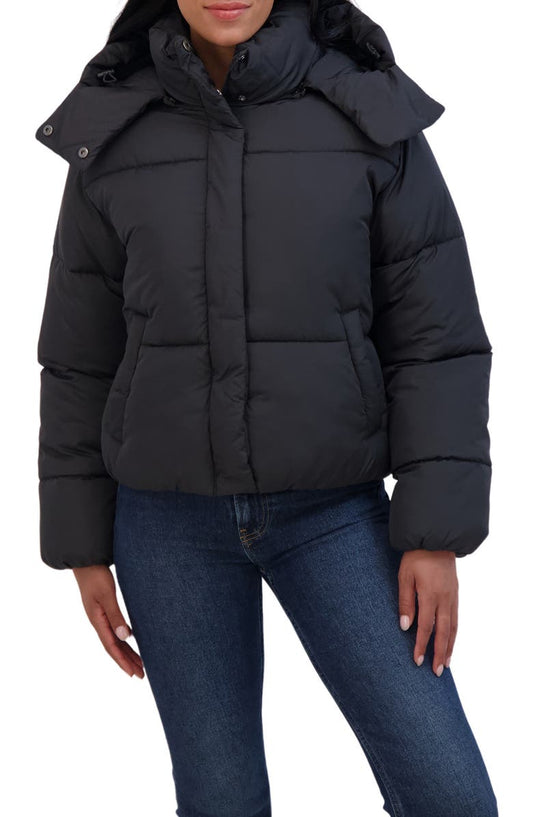 Short Hooded Puffer Jacket