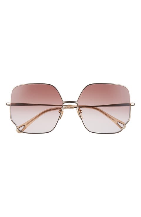 60mm Square Gradient Sunglasses