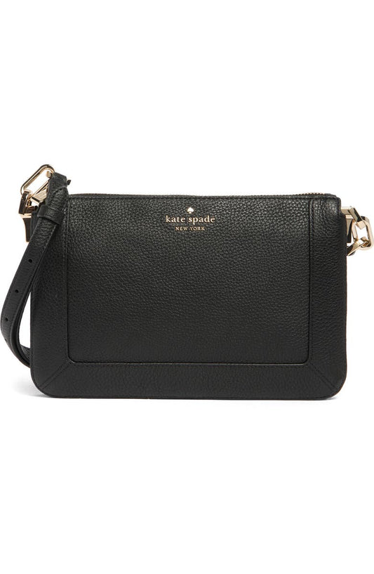 lena pebbled leather crossbody bag