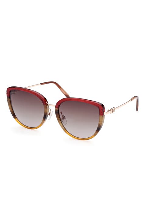 Gafas de sol Cat Eye de 58 mm degradadas