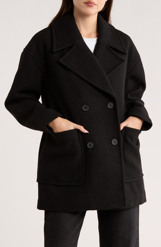 Oversize Boxy Double Breasted Coat