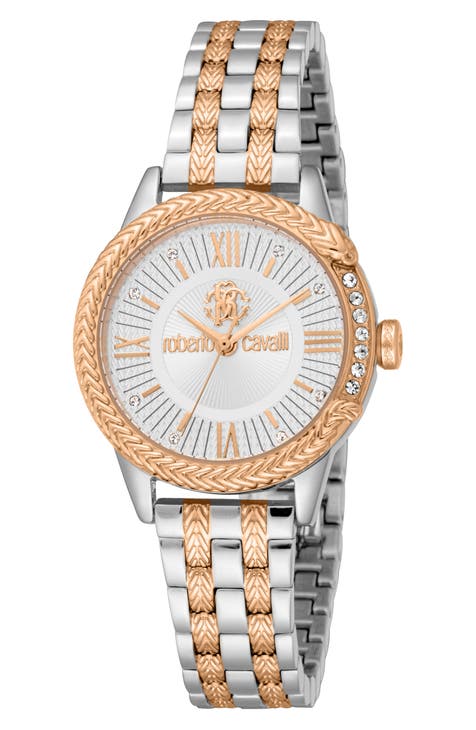 Reloj pulsera cristal bicolor, 30mm