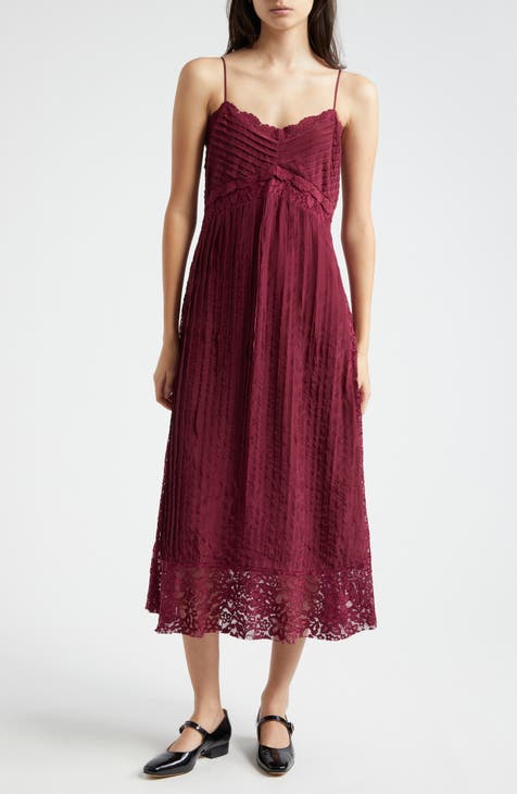 Vestido de cintura imperio de encaje