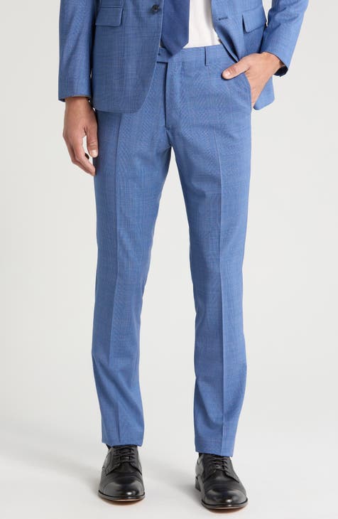 Pantalón De Lana Virgen A Cuadros