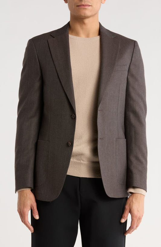 Herringbone Two-Button Sport Coat