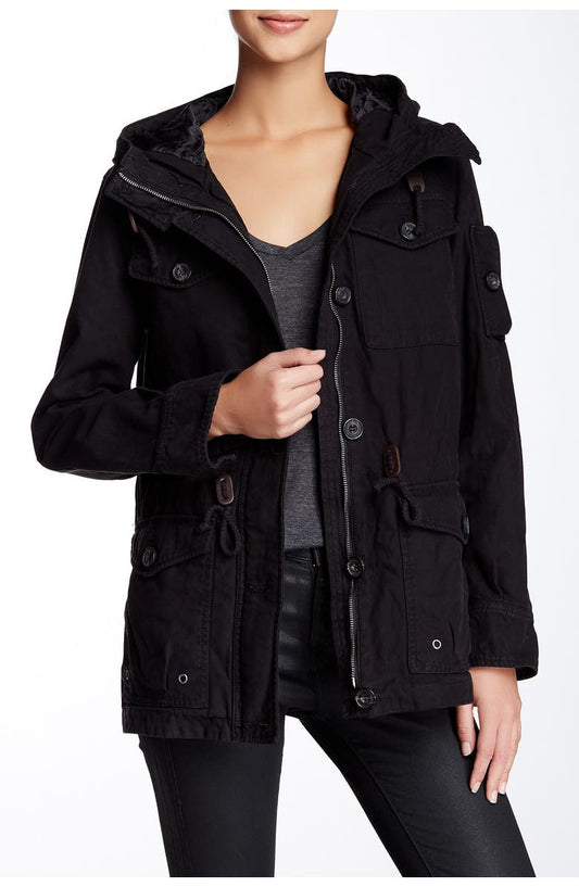 Hooded Military Jacket