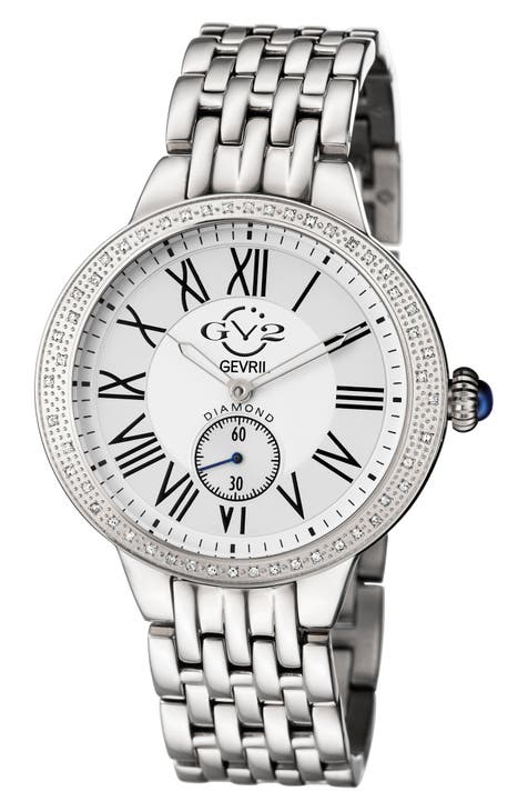 Reloj Astor de cuarzo con diamantes, 40 mm - 0,24 ctw