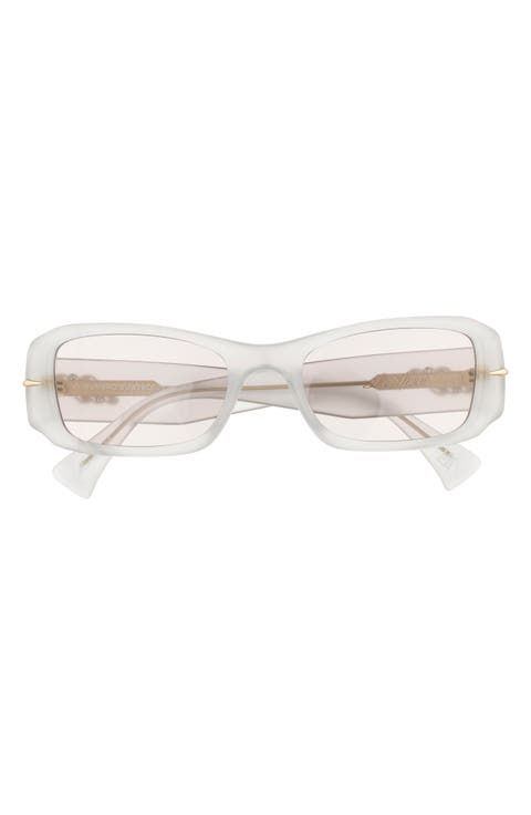 54mm Numero Cuatro Rectangular Sunglasses