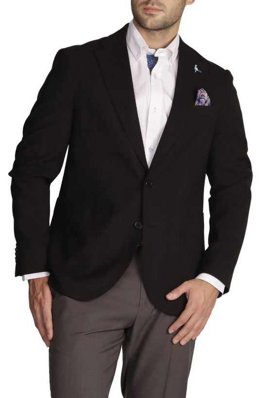 Solid Textured Sport Coat