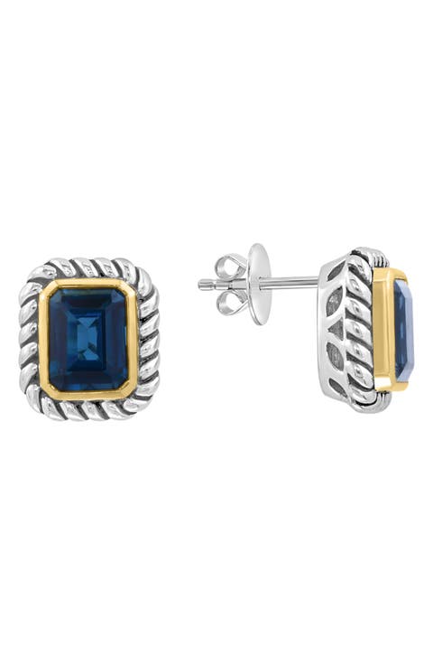 Stone Stud Earrings