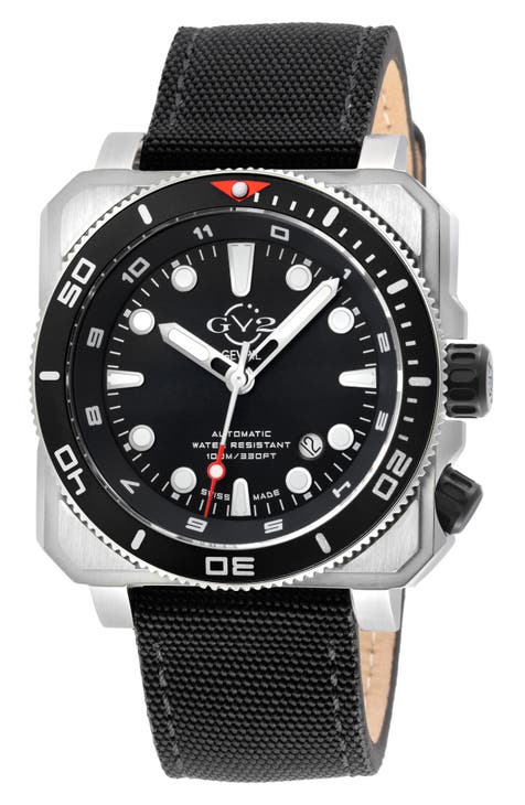 Reloj con correa de lona XO Submarine, 44 mm