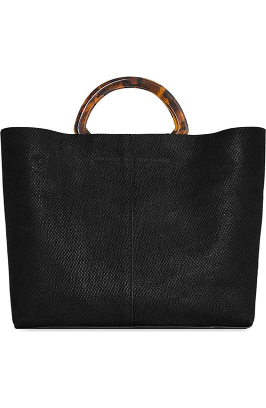 Resin Top Handle Tote Bag