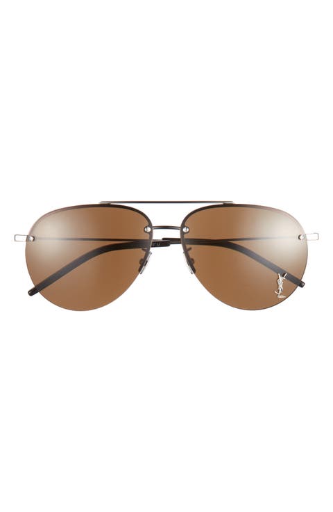 61mm Aviator Sunglasses