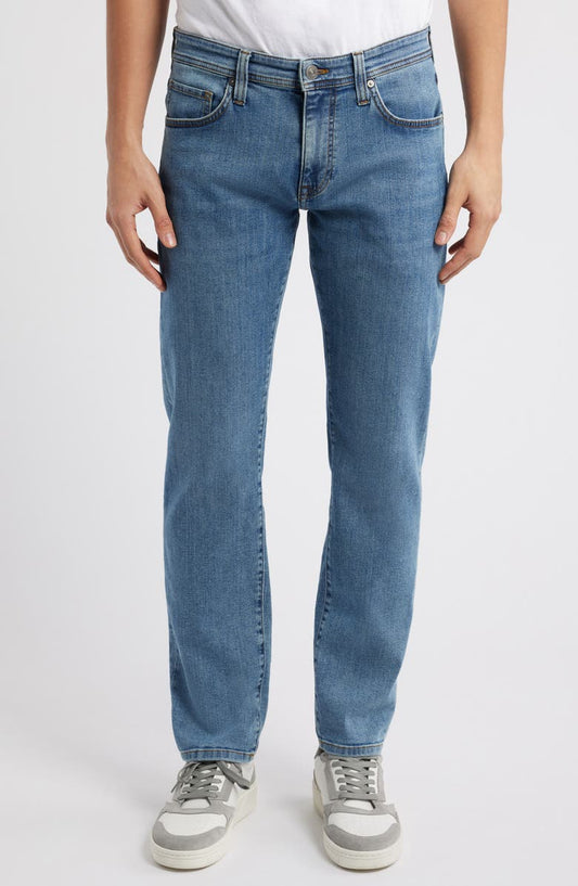 Slim Straight Leg Jeans (Western Blue)