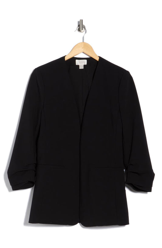 Slim Cinched Sleeve Blazer