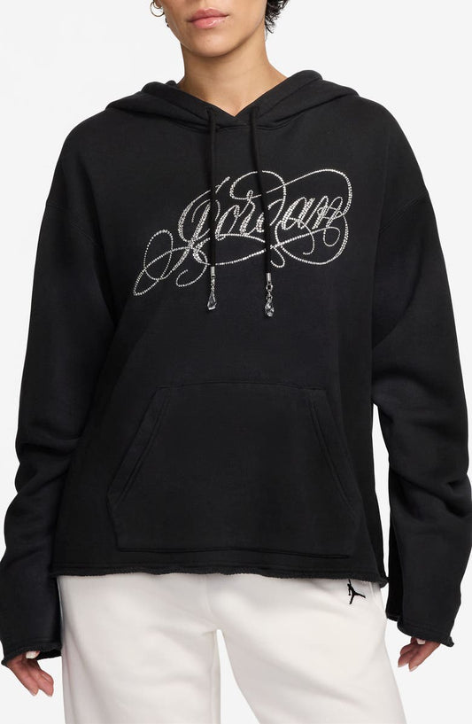 Flight Fleece Rhinestone Logo Hoodie