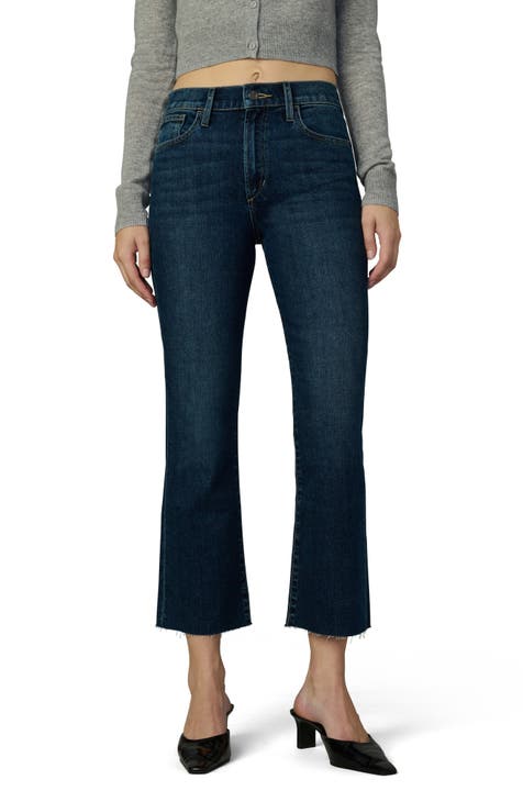 Vaqueros cortos con corte tipo bota y dobladillo sin rematar de cintura alta (Say My Name)