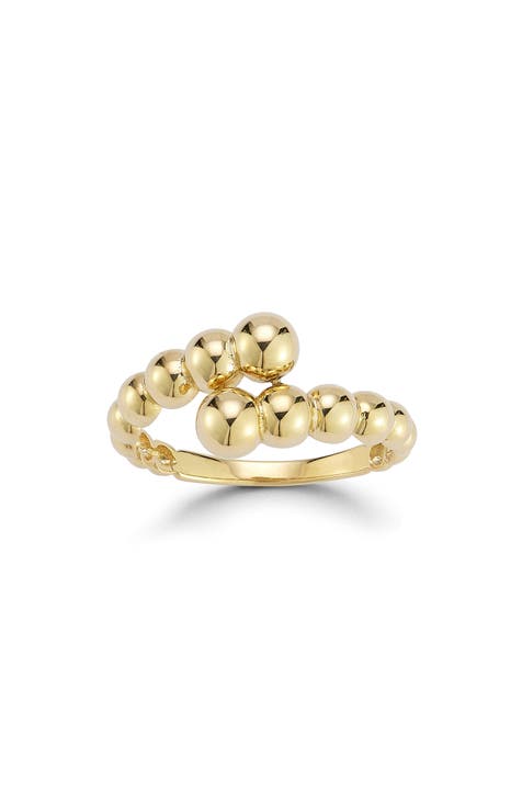 Anillo Bypass de Oro Amarillo de 14K