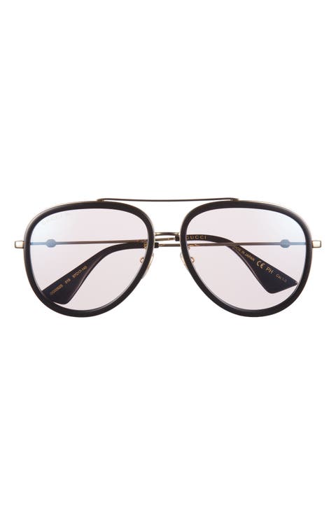 57mm Aviator Sunglasses