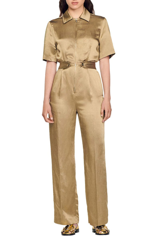 Sisteron Satin Zip Jumpsuit