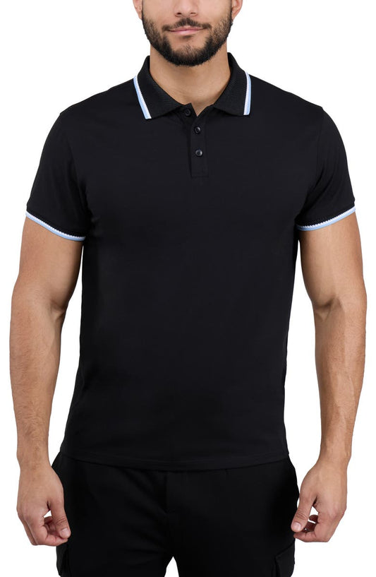 Texture Cotton Knit Polo