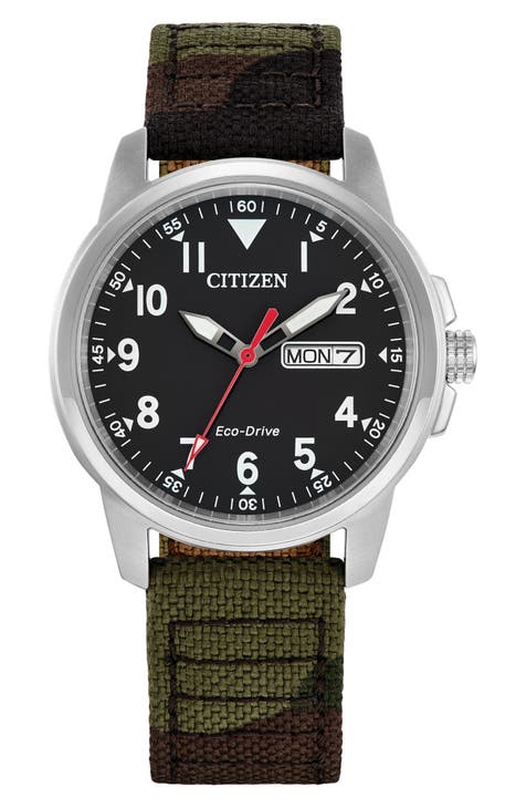 Reloj clásico con correa de nailon, 37 mm