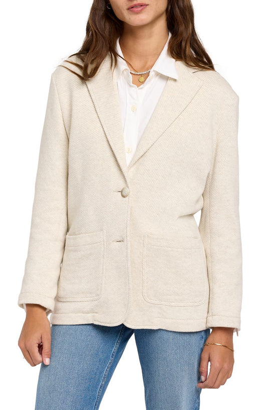 Inlet Cotton Blend Knit Blazer